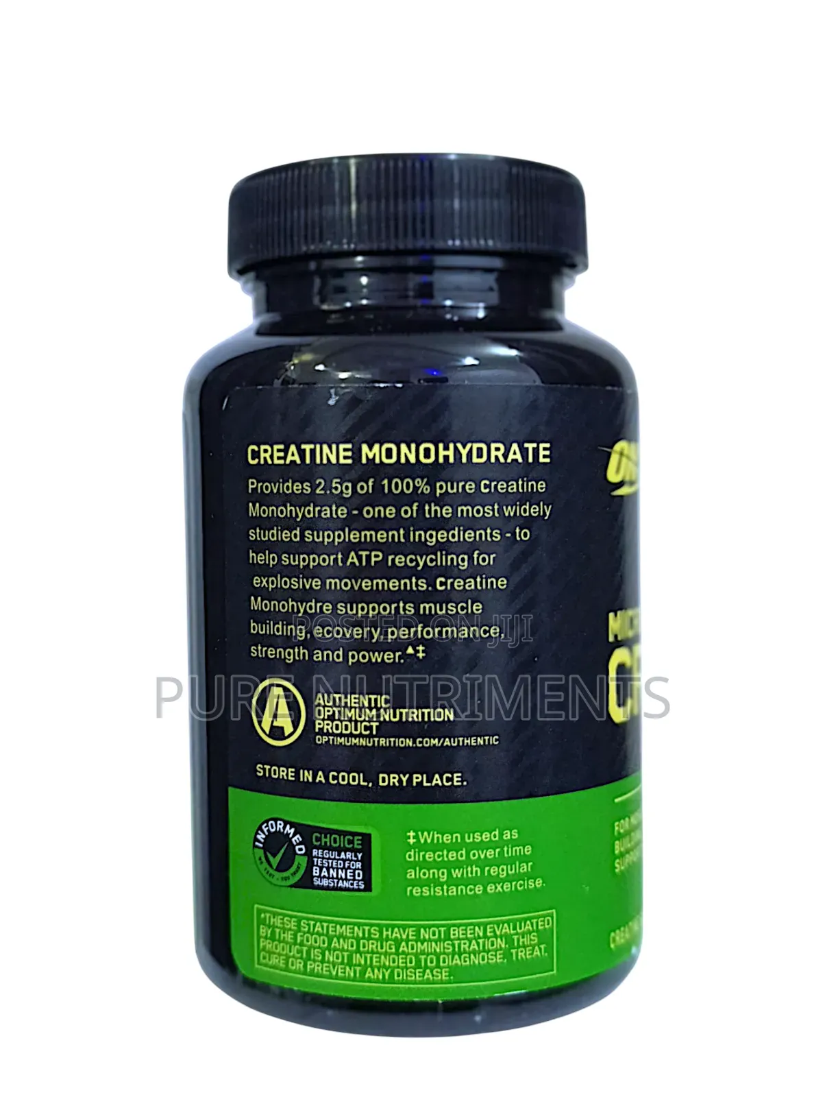 Optimum Nutrition Micronized Creatine Capsules 2.5g 100caps