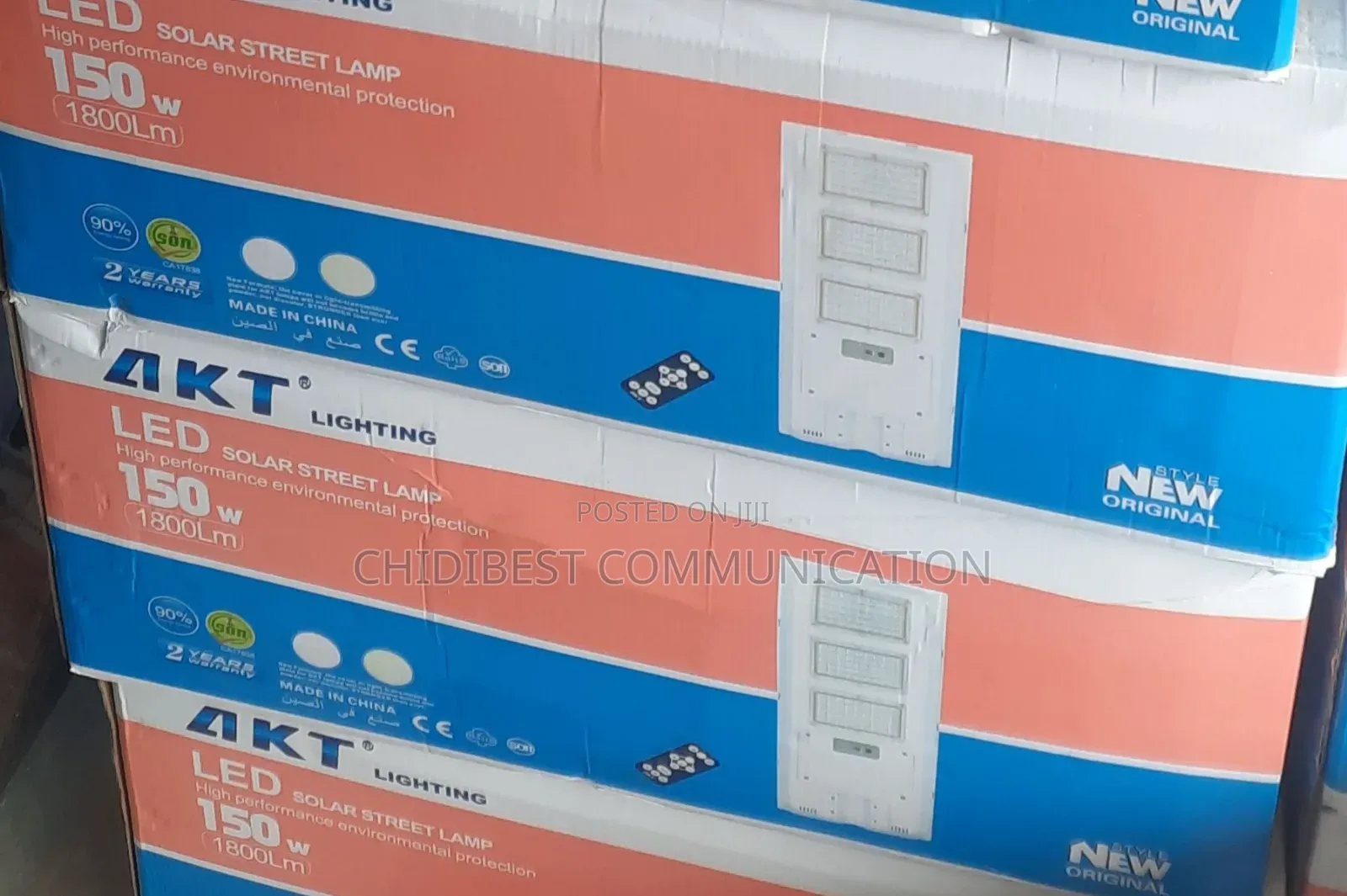 100wts Akt Solar Street Light Is Available With Warranty