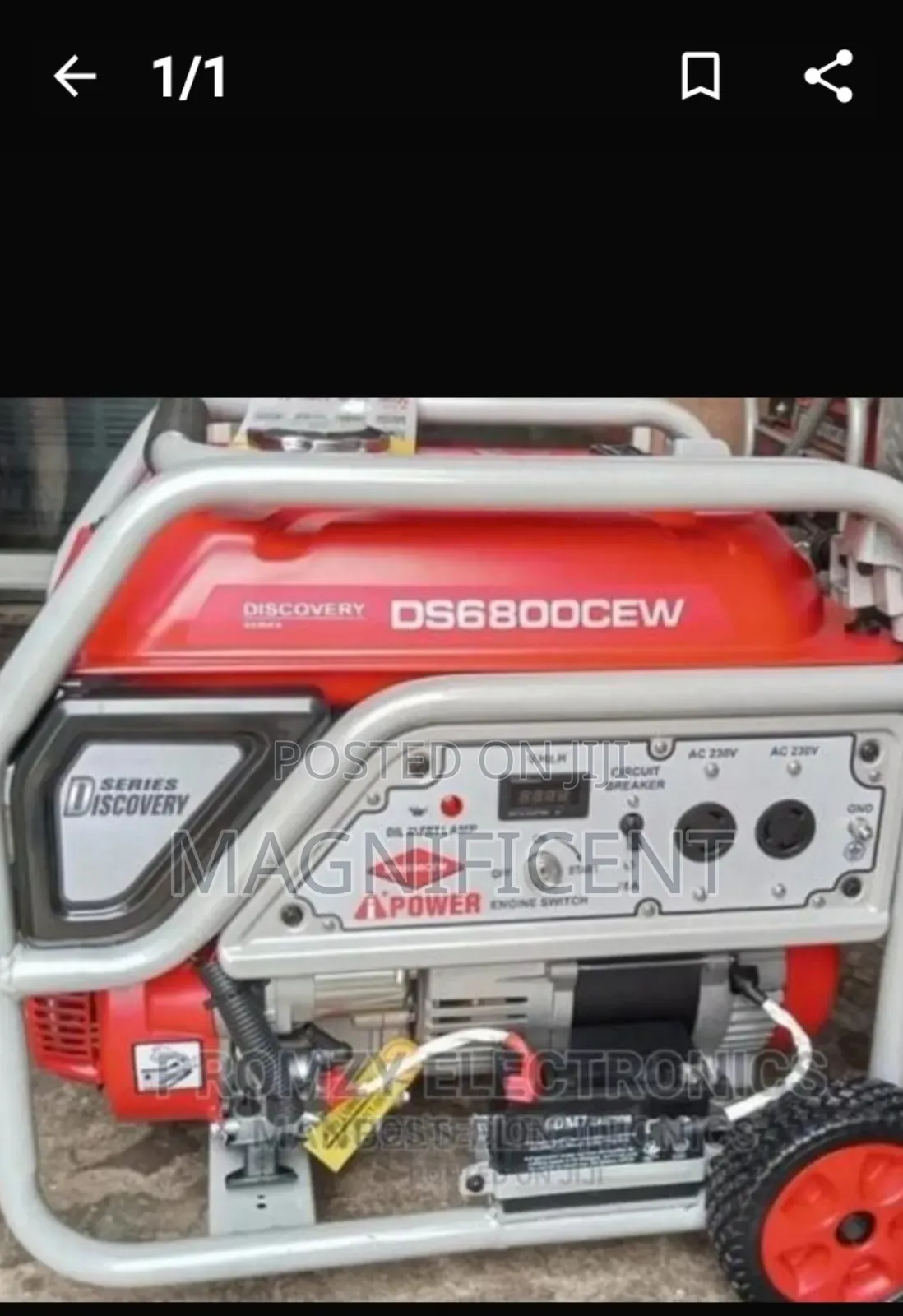 Oringinal Brand New Ipower Petrol 5kva Generator