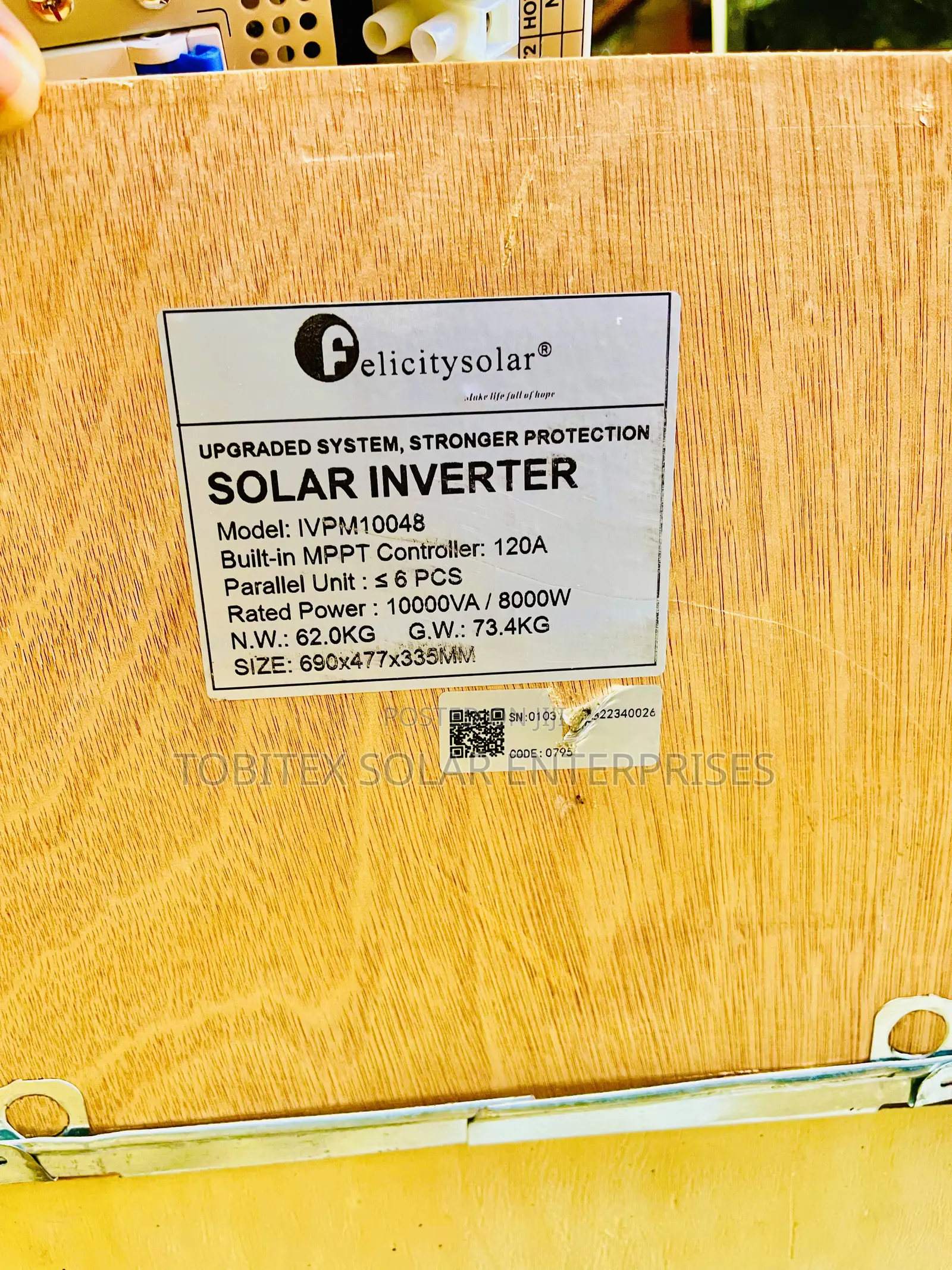 Felicity Hybrid Solar System Inverter With 120a 10kva