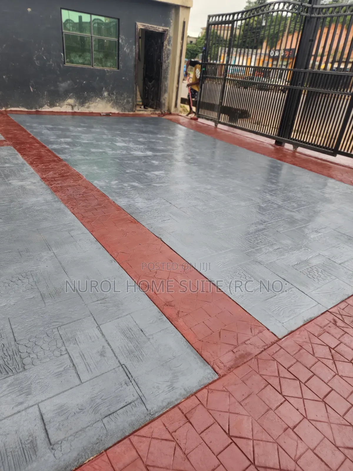 Contemporary Stamped Concrete Floor Finishing