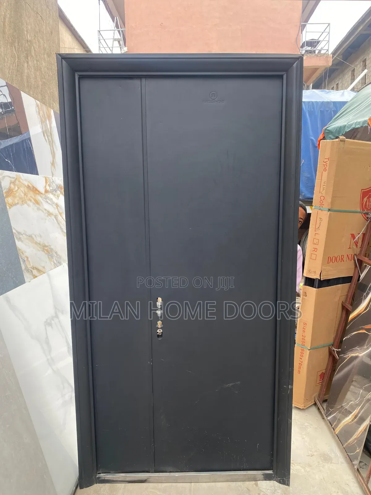 70mm Thickness 4ft by 8ft Extra Height Steel Security Door