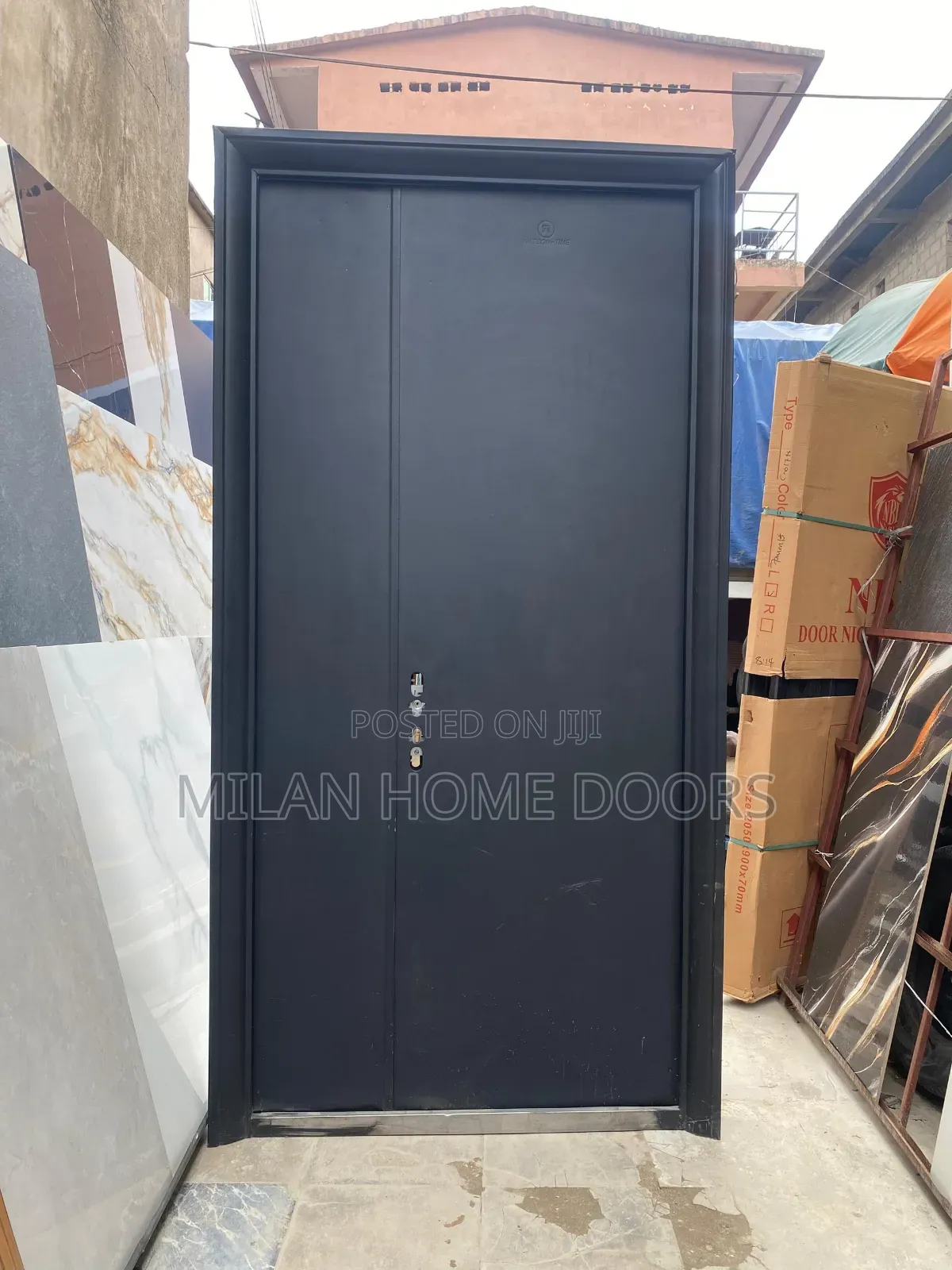 70mm Thickness 4ft by 8ft Extra Height Steel Security Door