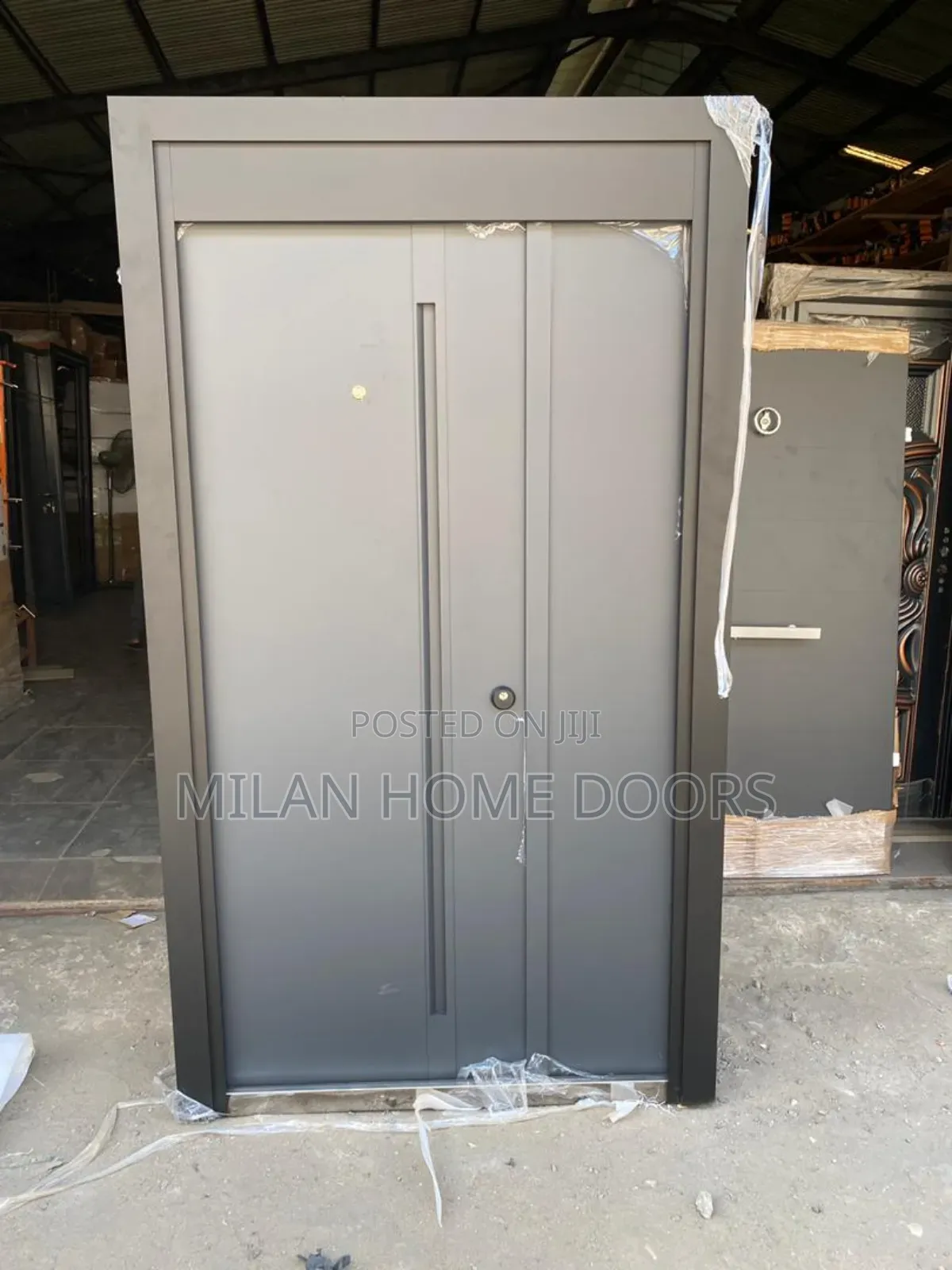 4ft Aluminum Fireproof Security Door
