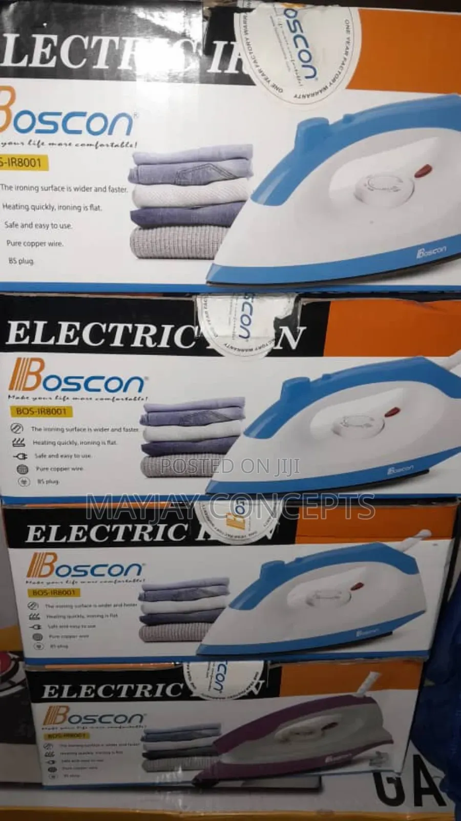 Boscon 300watts Solar Iron-low Consumption For Solar And Electricity