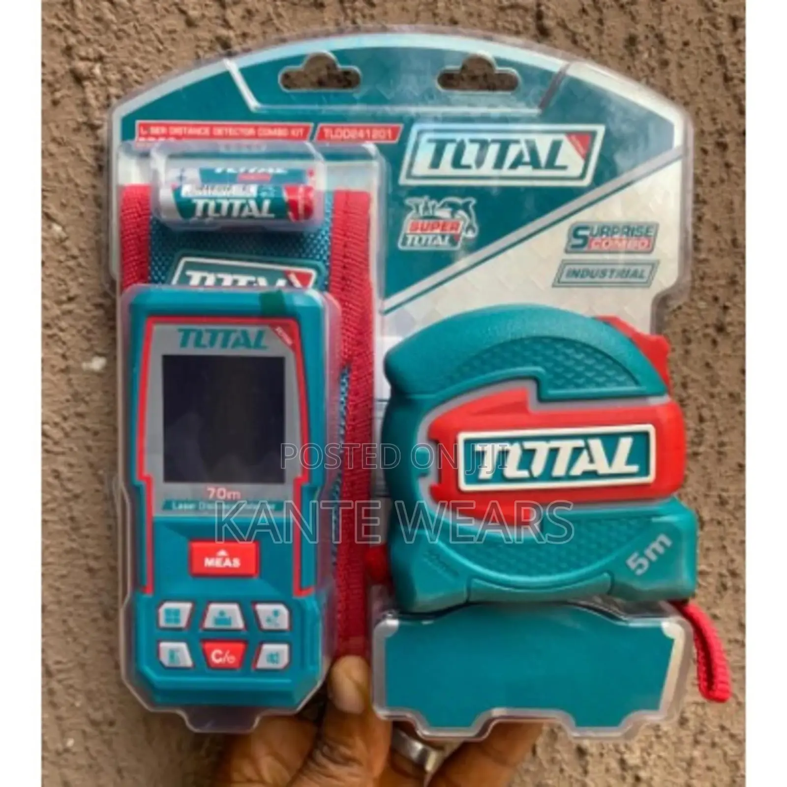 Total Distance Laser Meter 70m With 5m Steel Tape