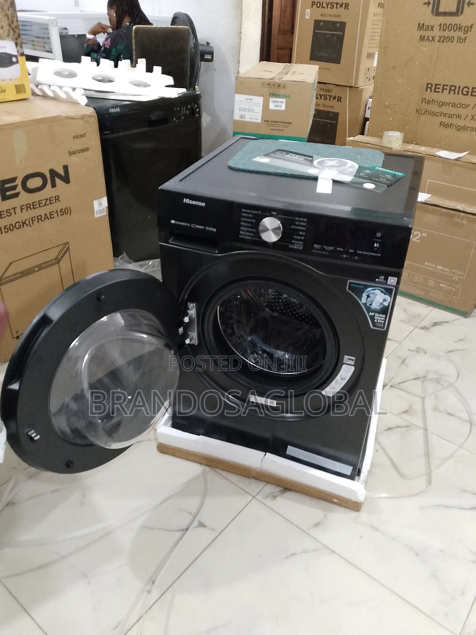 Most Selling 1.50kg/6kg Hisense Front Load Wash an Dry Washing