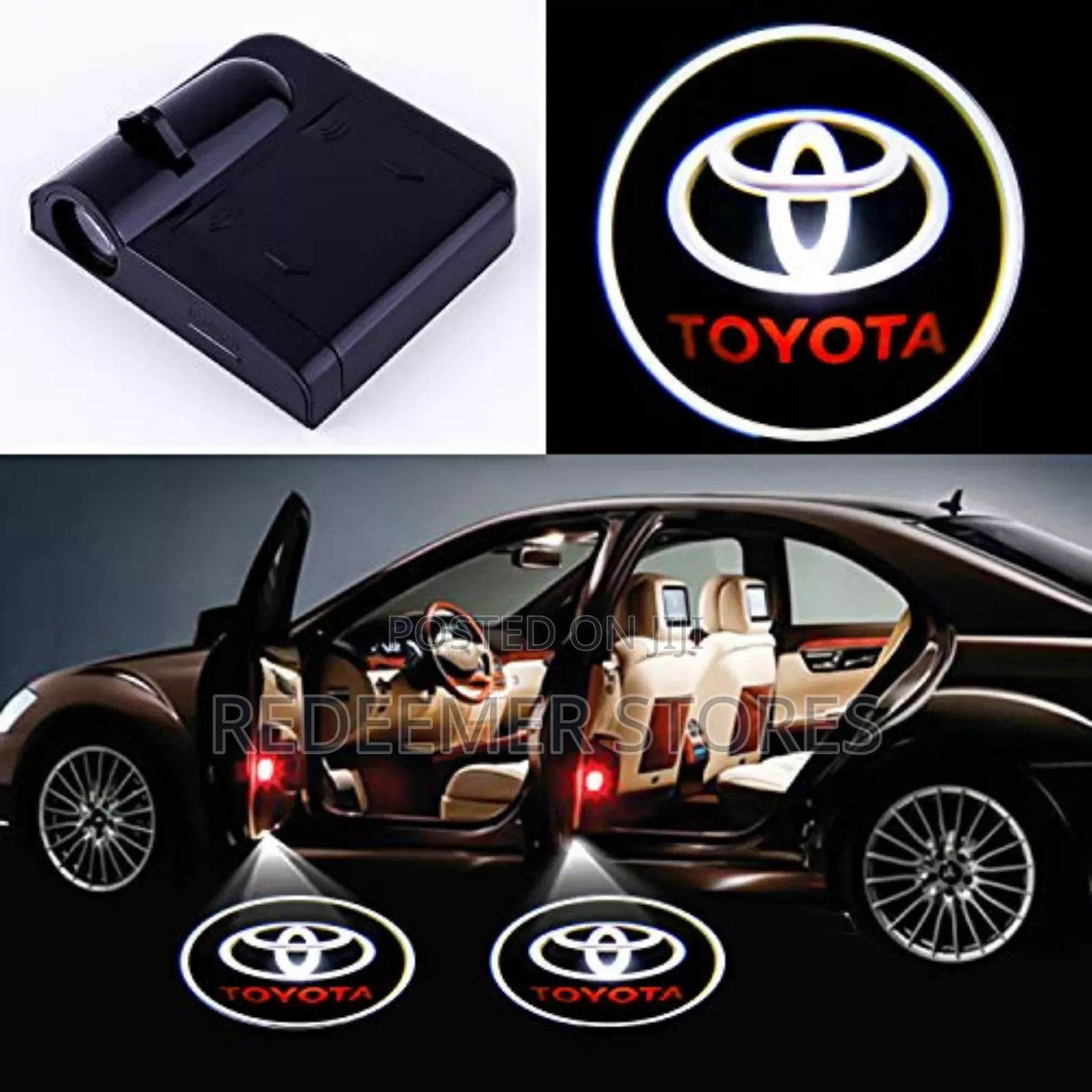 Toyota Wireless Car Door Welcome Logo Light Led