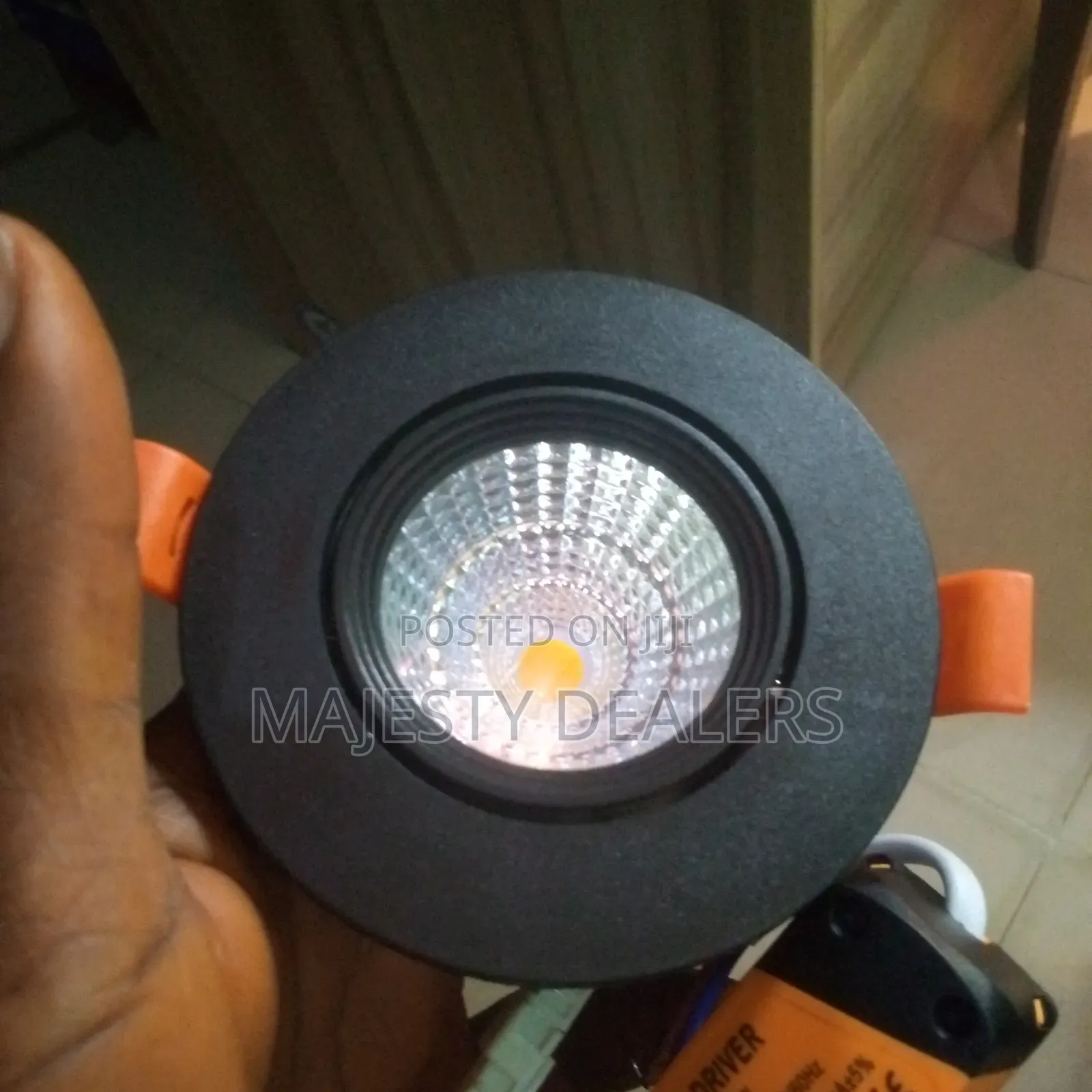 Spot Light 7watt Led Cob Black Double Color Pop Lights Recess