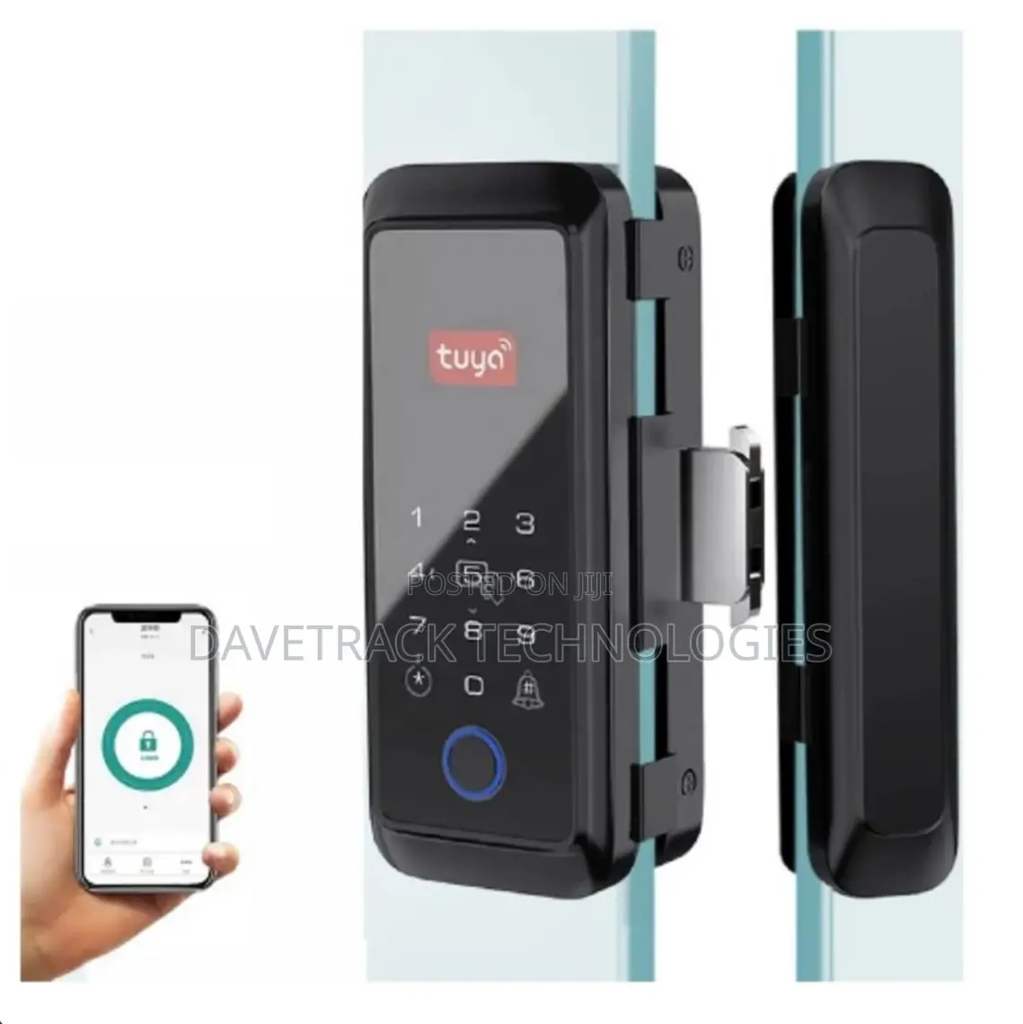 Tuya Smart Glass Door Lock for Office