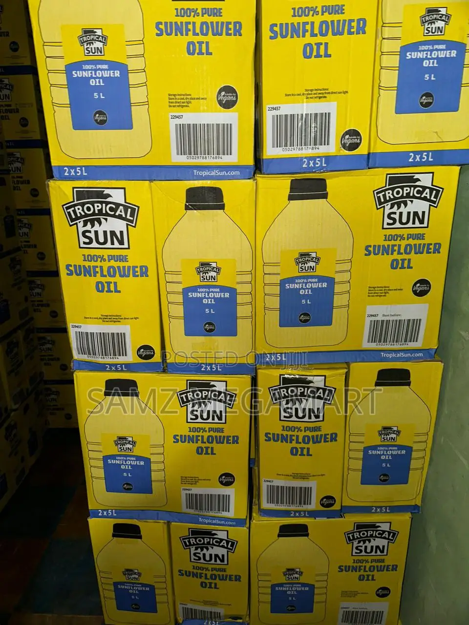 Tropical Sun Pure Sunflower Oil 2x5 Litres