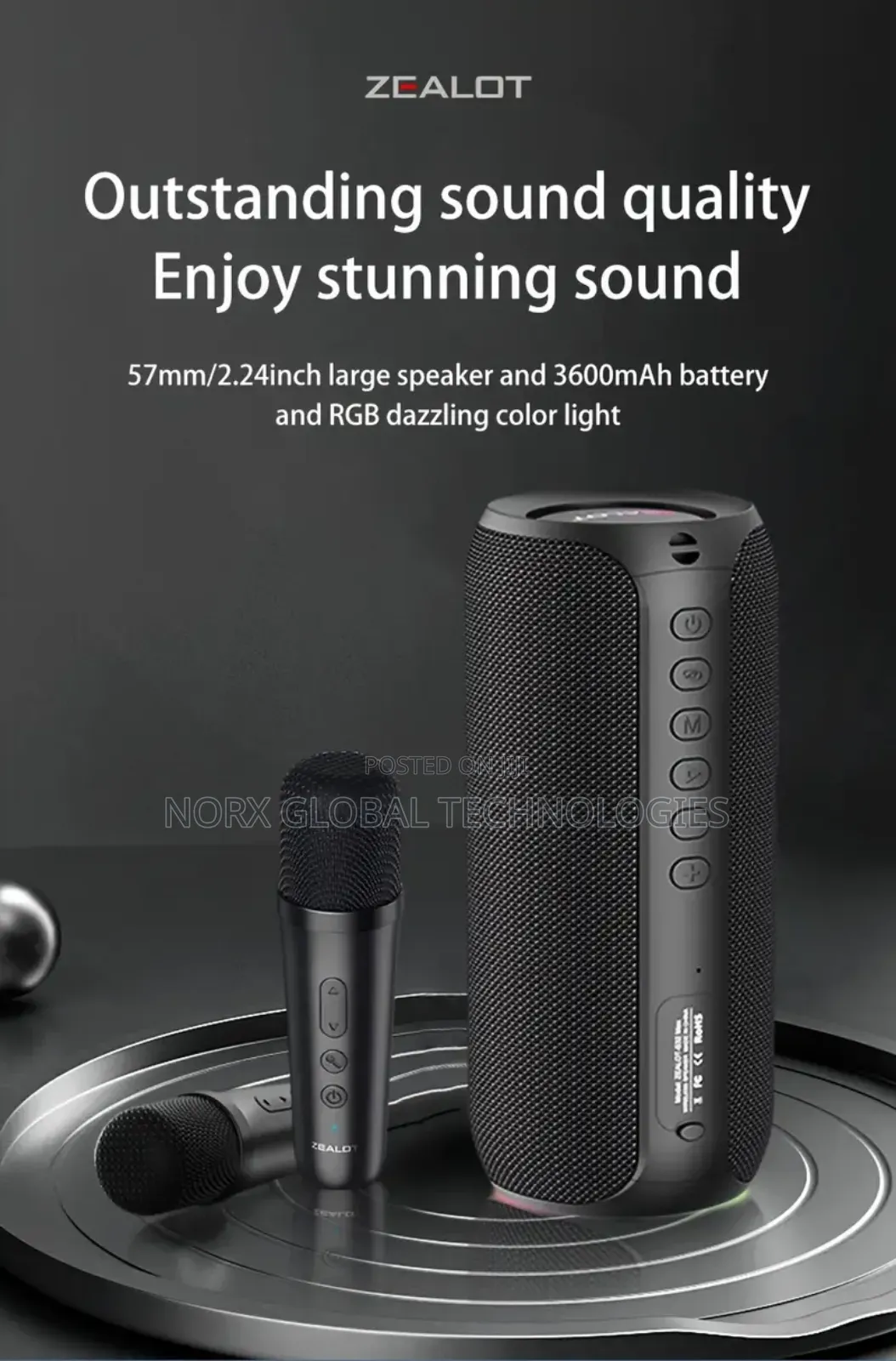 Zealot S69m 20w Portable Bluetooth Speaker