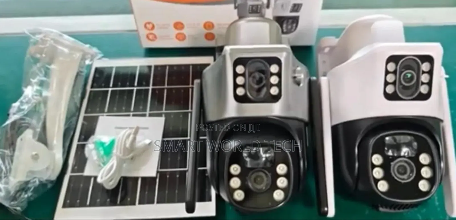 Dual Lens Surveillance Outdoor 4g Camera