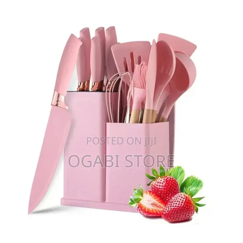Big 19pcs Silicone Kitchen Utensil Set With Chopping Board