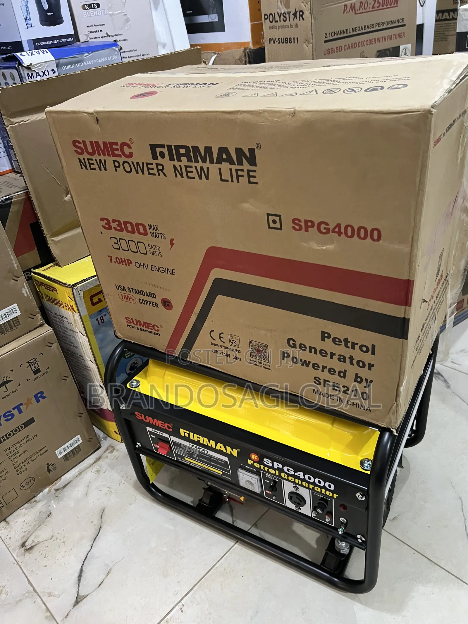 New Sumec Firman Generator – SPG 4000, Full Power