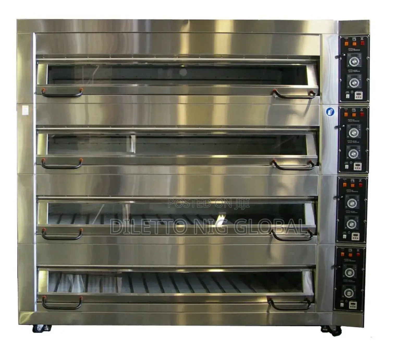 Stainless Steel 4 Deck With 16 Trays Commercial Oven