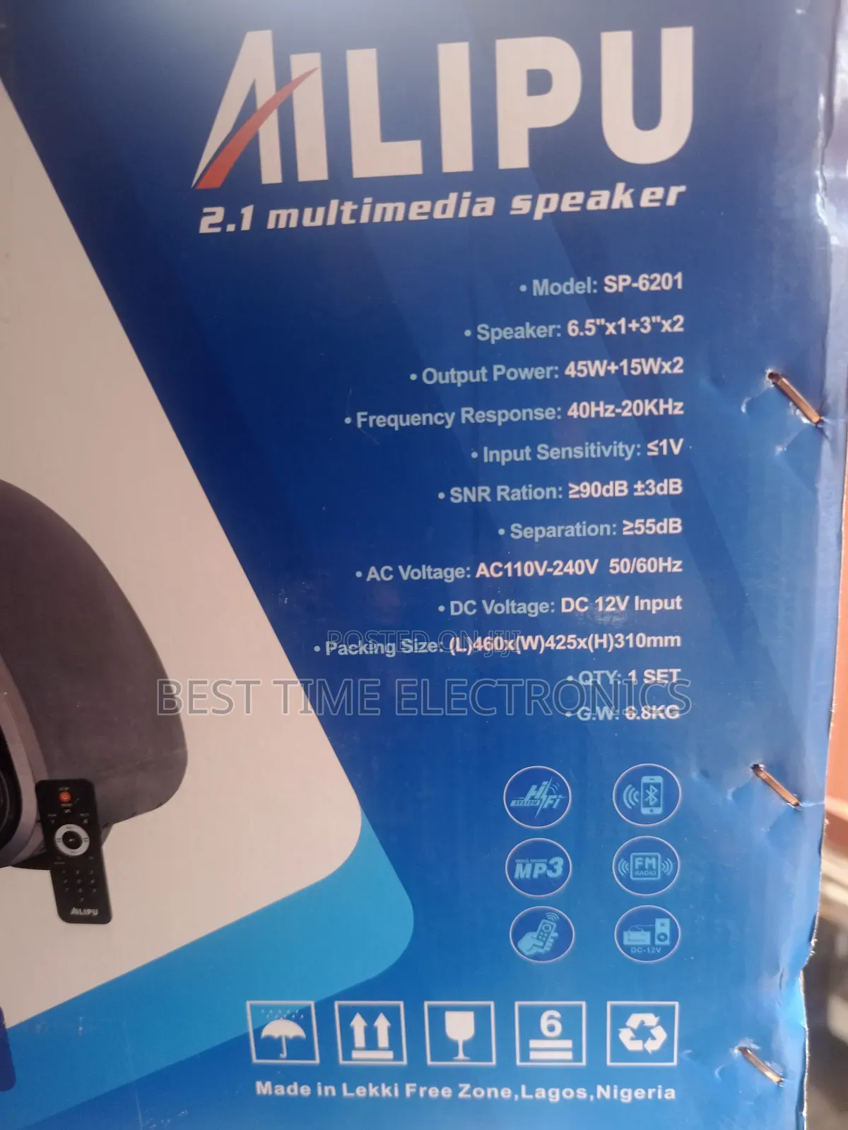 Ailipu 2.1 Multimedia Speaker (Sp-6201)