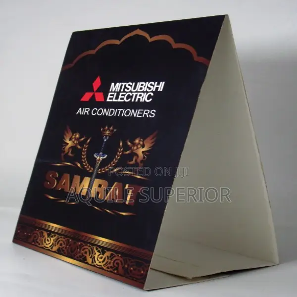 Table Display Tent Card Printing Branding for Businesses, Moq -20pcs