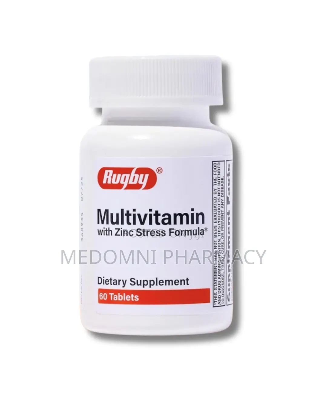 Rugby Multivitamin + Zinc – Daily Stress Formula (60 Tablets)