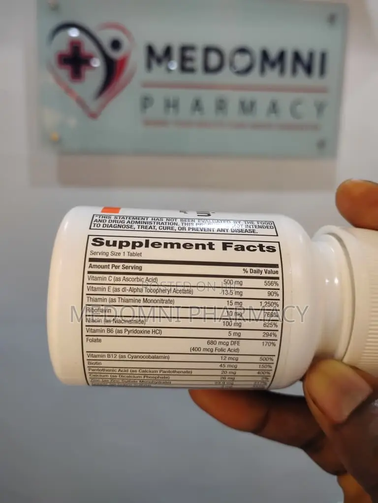 Rugby Multivitamin + Zinc – Daily Stress Formula (60 Tablets)