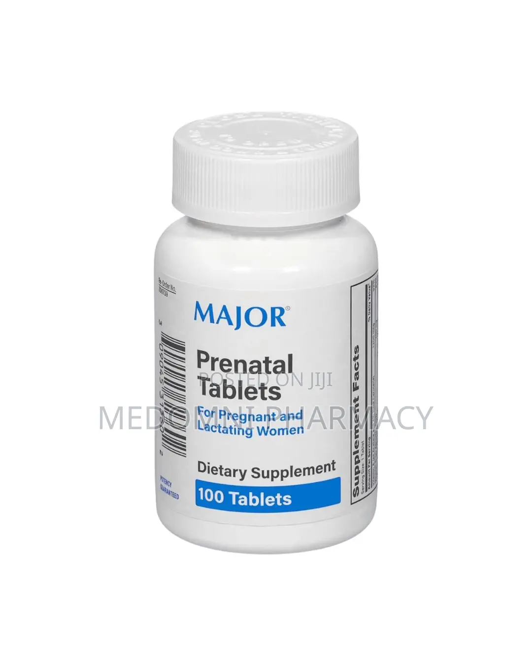 Major Prenatal Multivitamin – 100 Tablets