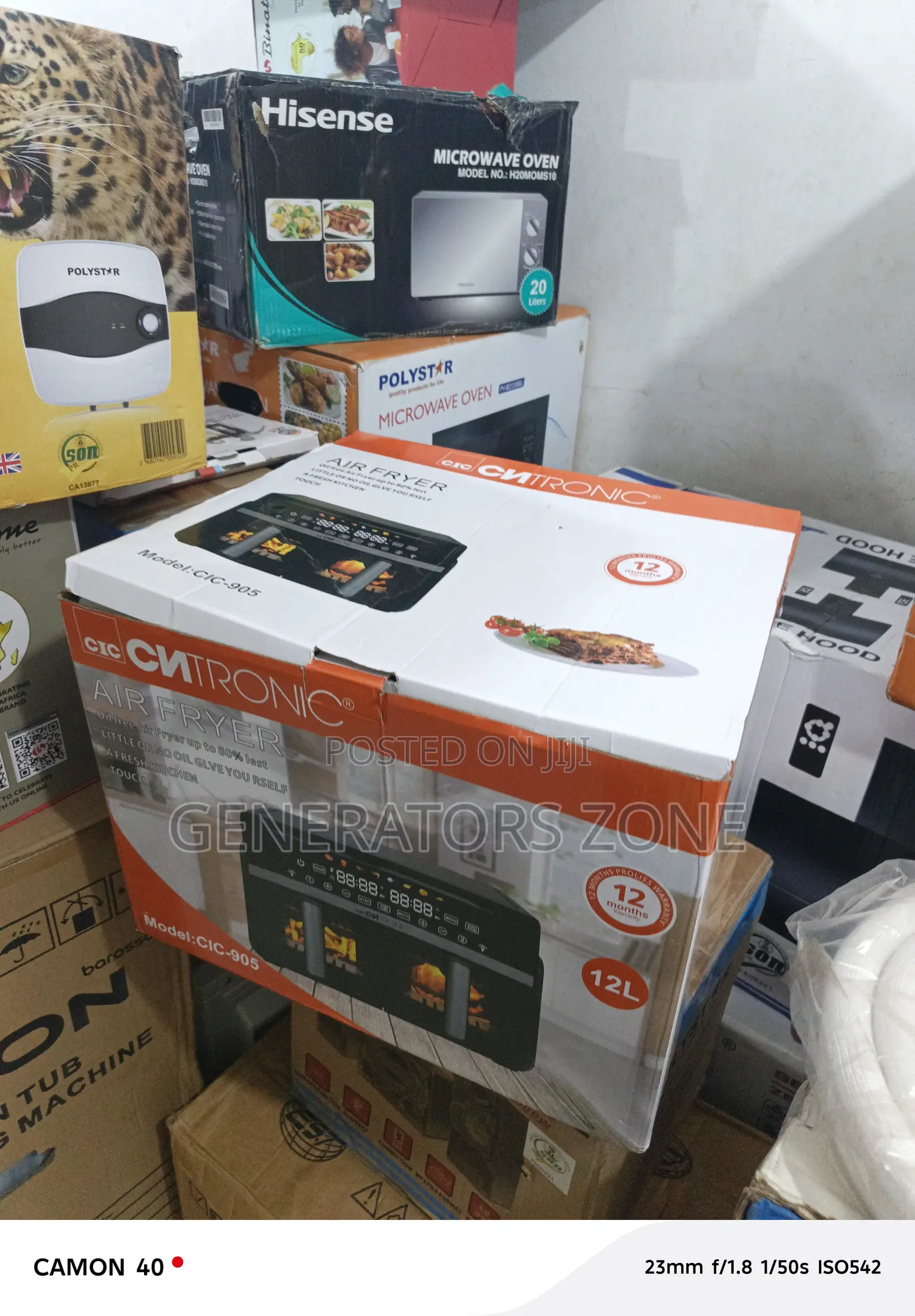Cic-905 Cntronic 12l Airfryer – 1800w Power