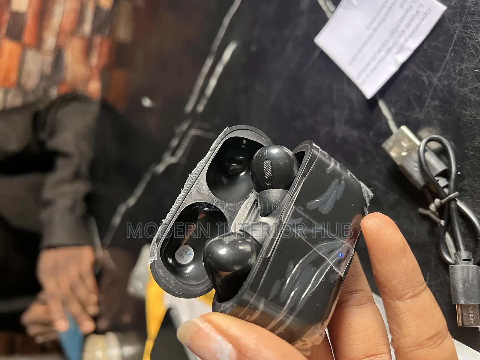 Black TWS Airpod