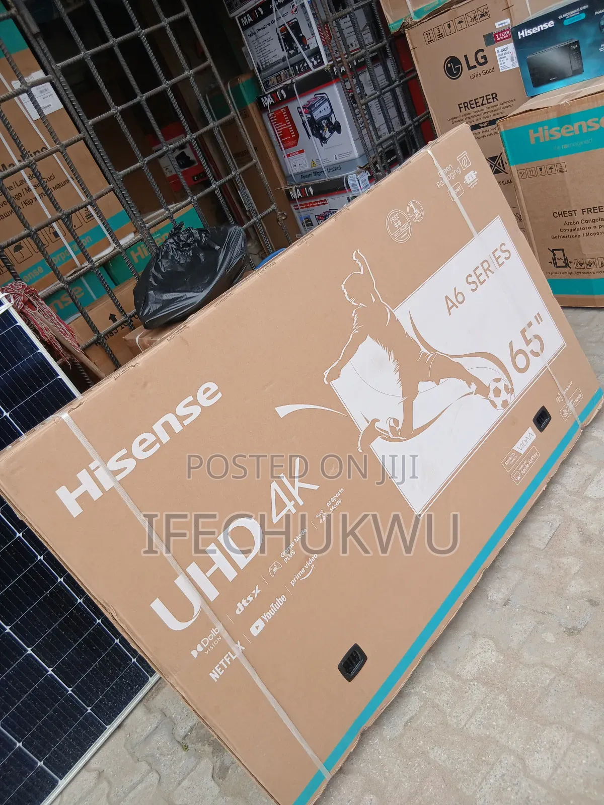 Original Hisense Complete 65" Tv Led 4kuhd Smart Netflix Youtube Etc.