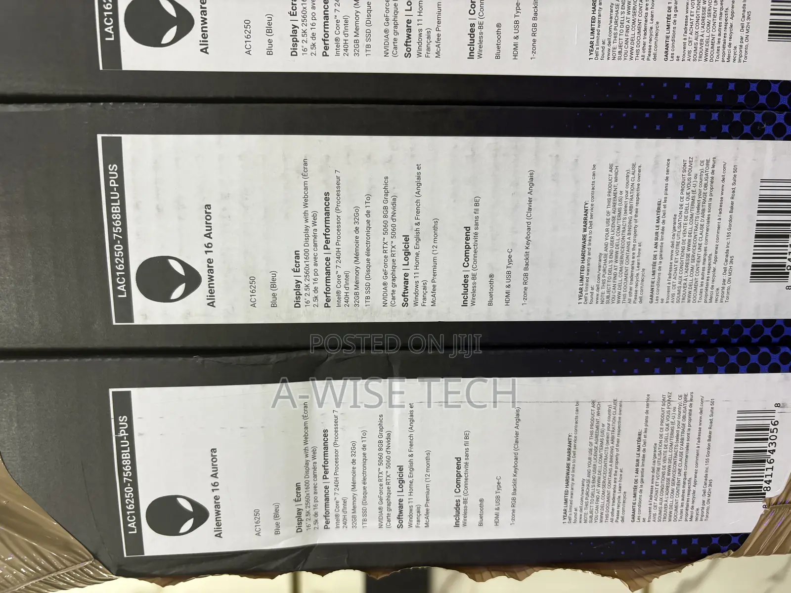 New Laptop Dell Alienware Aurora R16 32GB Intel Core Ultra 7 SSD 1T