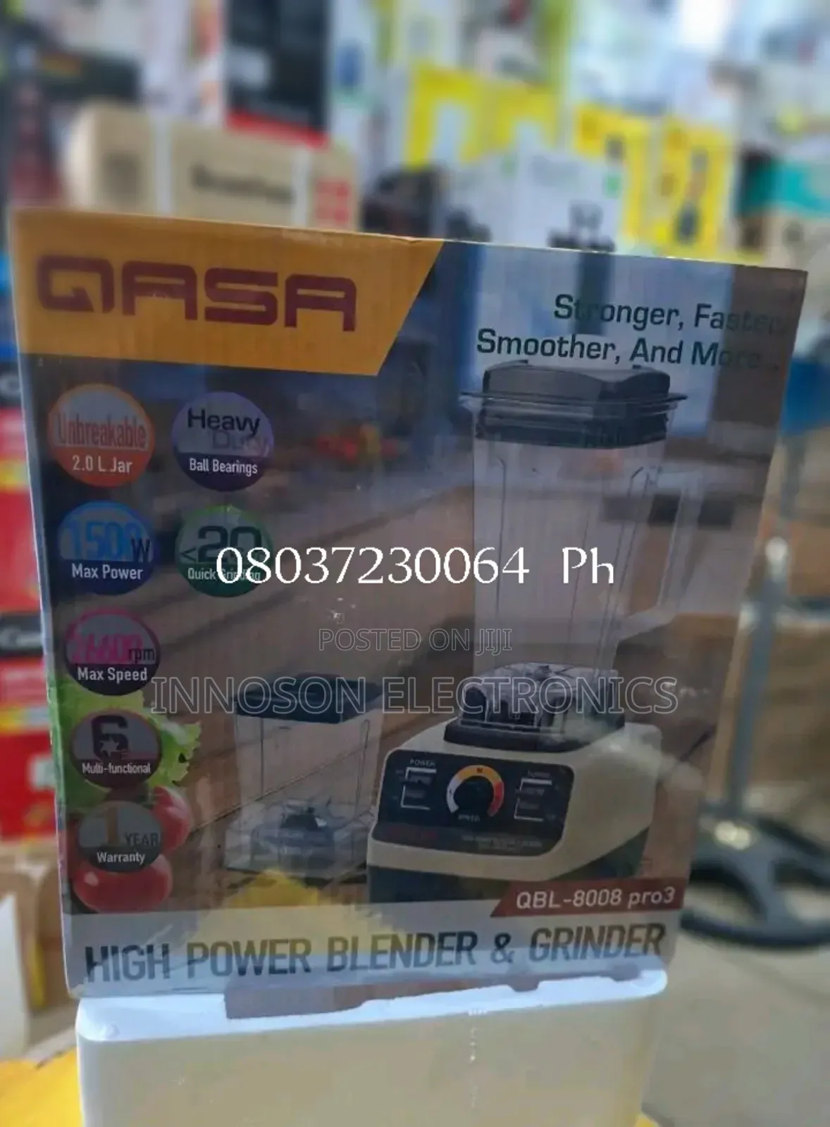 Qasa Heavy Duty Blender 2500watts