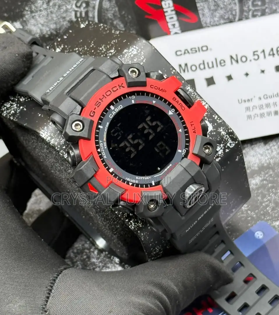 G-Shock Casio Quality Men Rubber Strap Wristwatch