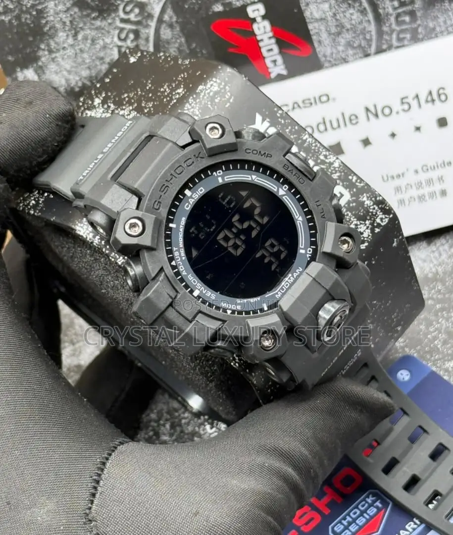 G-Shock Casio Quality Men Rubber Strap Wristwatch