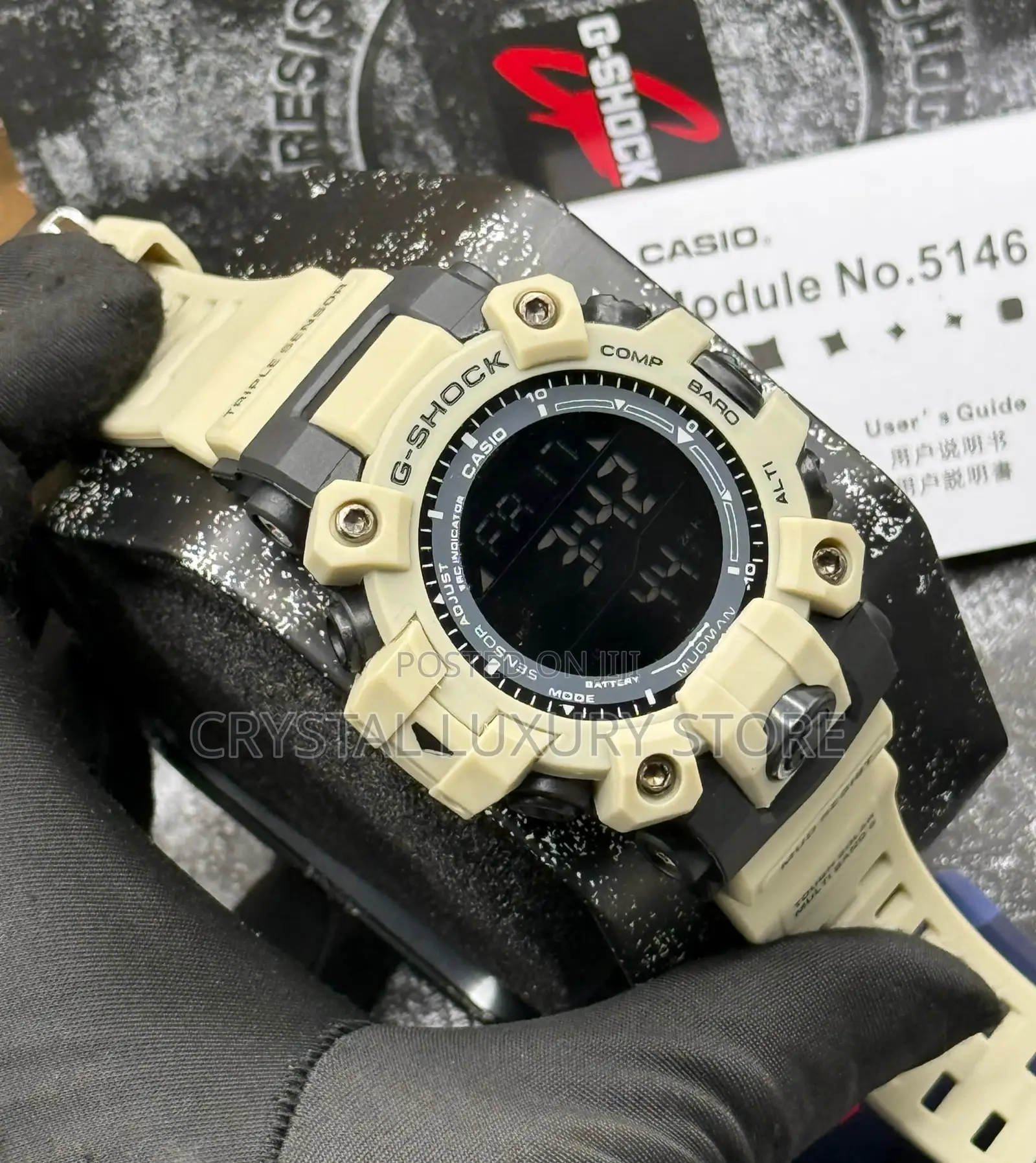G-Shock Casio Quality Men Rubber Strap Wristwatch