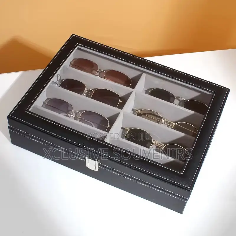 Luxury Luxury Pu Leather 8 Slots Sunglasses Display Box