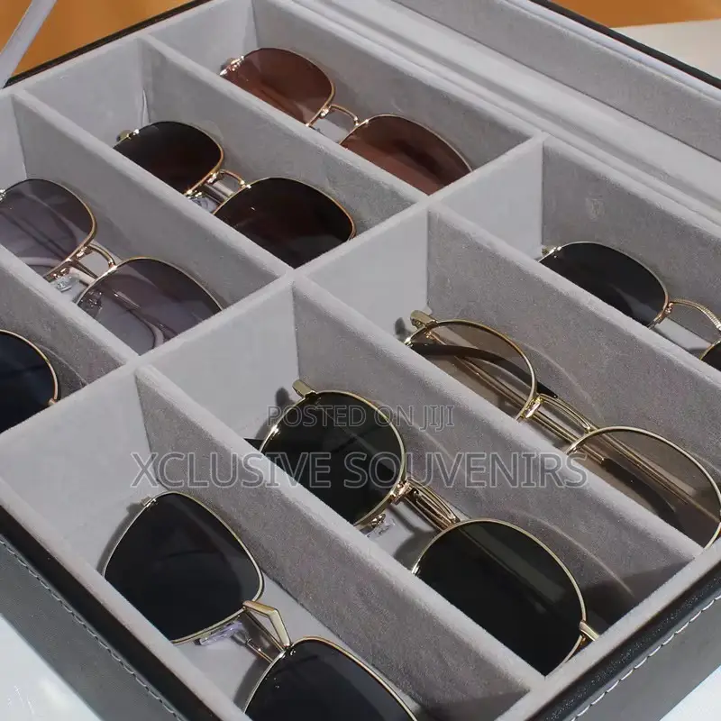 Luxury Luxury Pu Leather 8 Slots Sunglasses Display Box