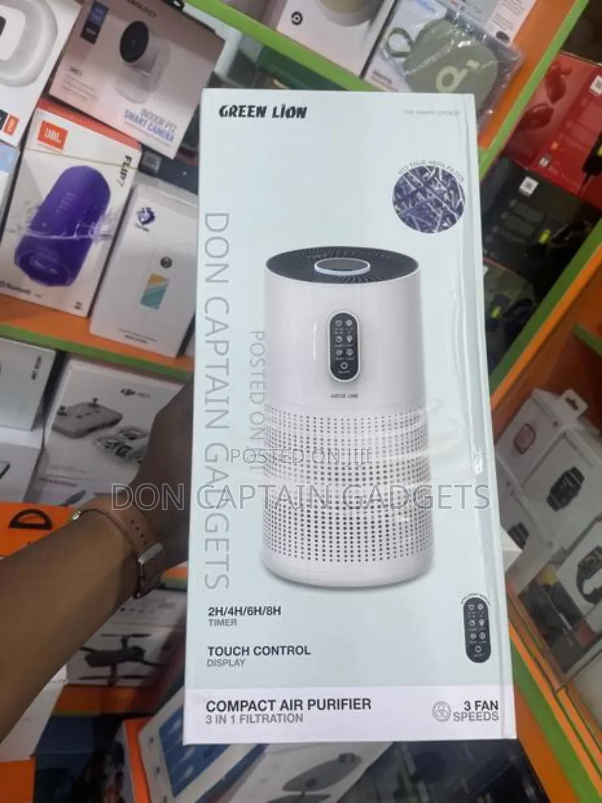 Green Lion Compact Air Purifier 3in1 Filtration Touch Control Display