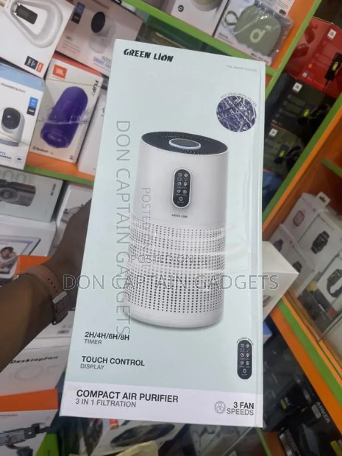 Green Lion Compact Air Purifier 3in1 Filtration Touch Control Display