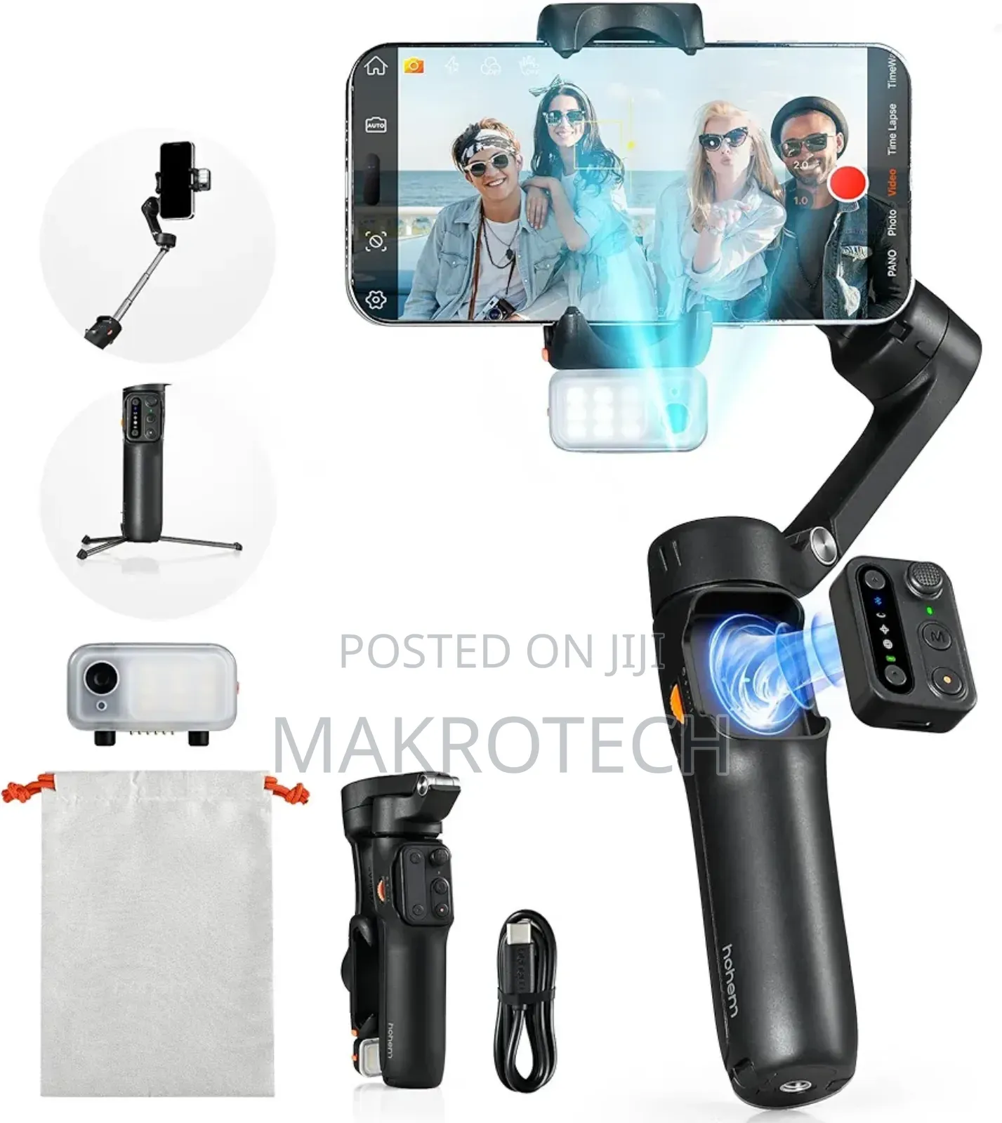 Hohem Isteady V3 Gimbal Stabilizer For iPhone, 3-axis Phone Gimbal,