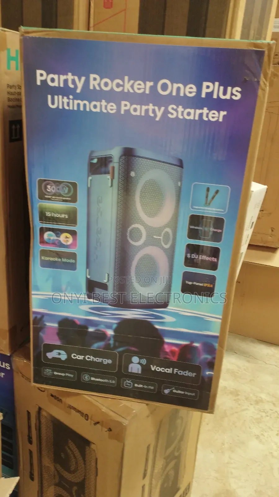 Hisense 300w Rechargeable Bluetooth Party Rocker Speaker + 2microphone