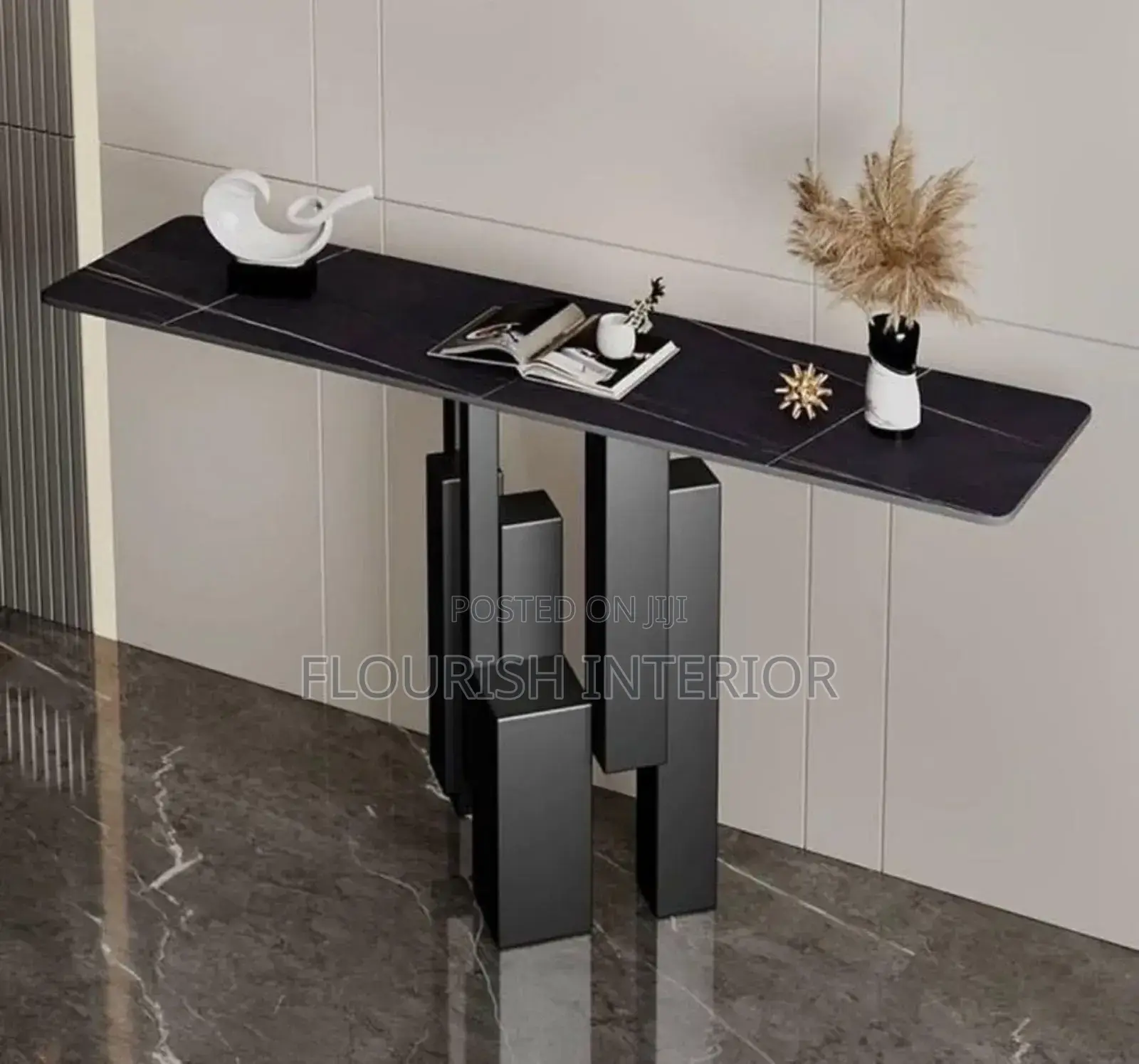 Luxury Standard Quality Imported Marble Console Table.