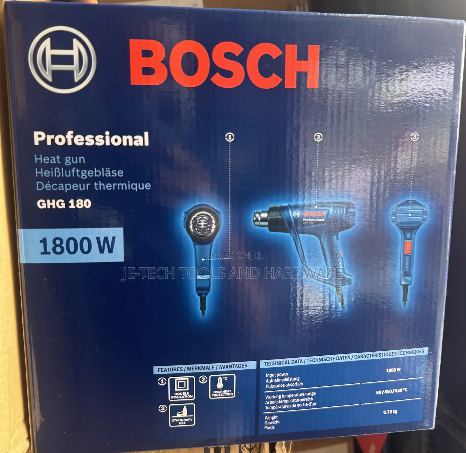 Bosch Ghg 180 Professional Heat Gun.