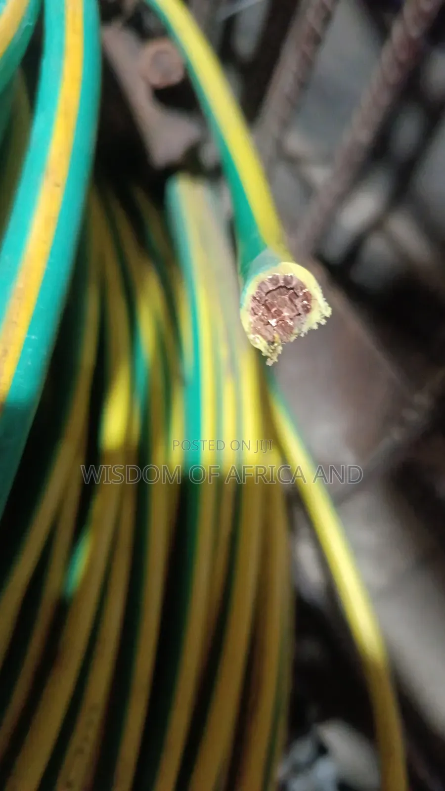 Green and Yellow Earth Cable