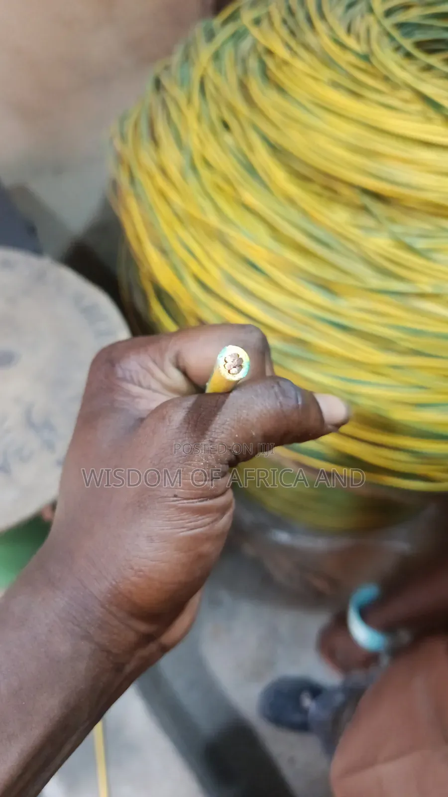 Green and Yellow Earth Cable