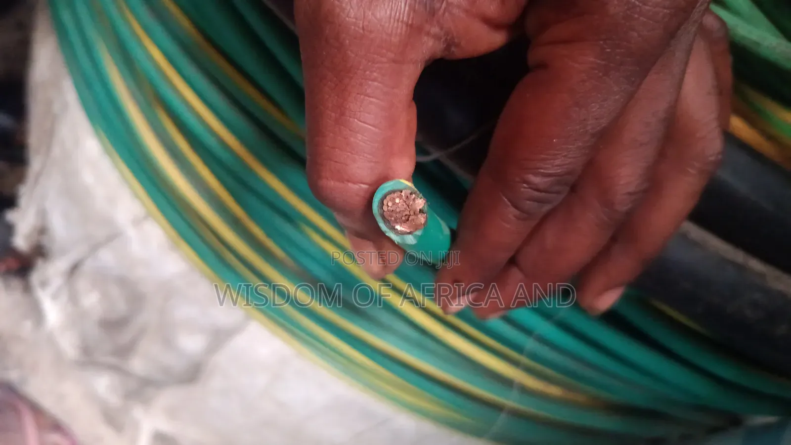 Green and Yellow Earth Cable