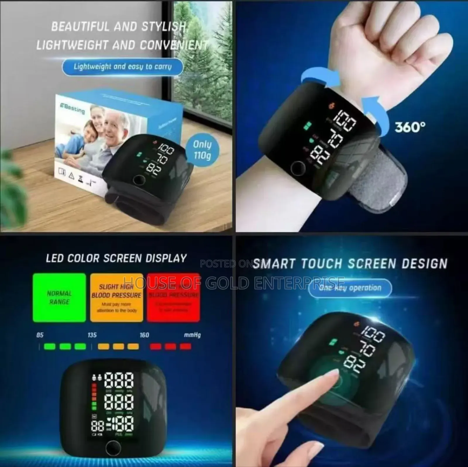 Digital Wrist Blood Pressure Monitor