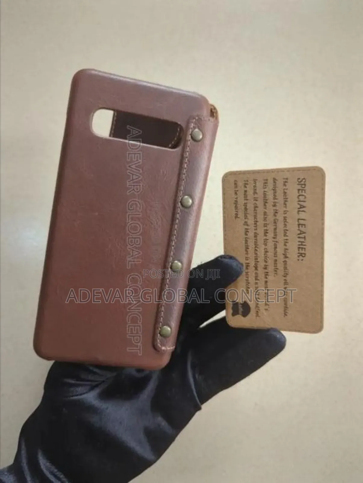 Luxury Real Cowhide Genuine Leather Case for Samsung Galaxy S10