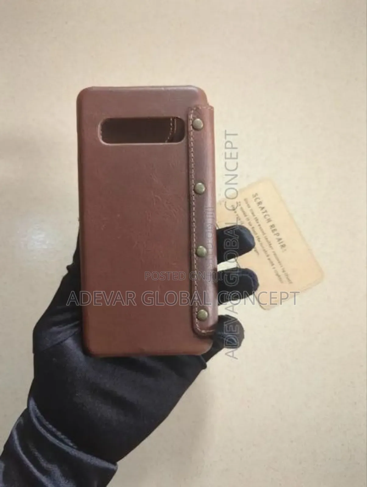 Luxury Real Cowhide Genuine Leather Case for Samsung Galaxy S10