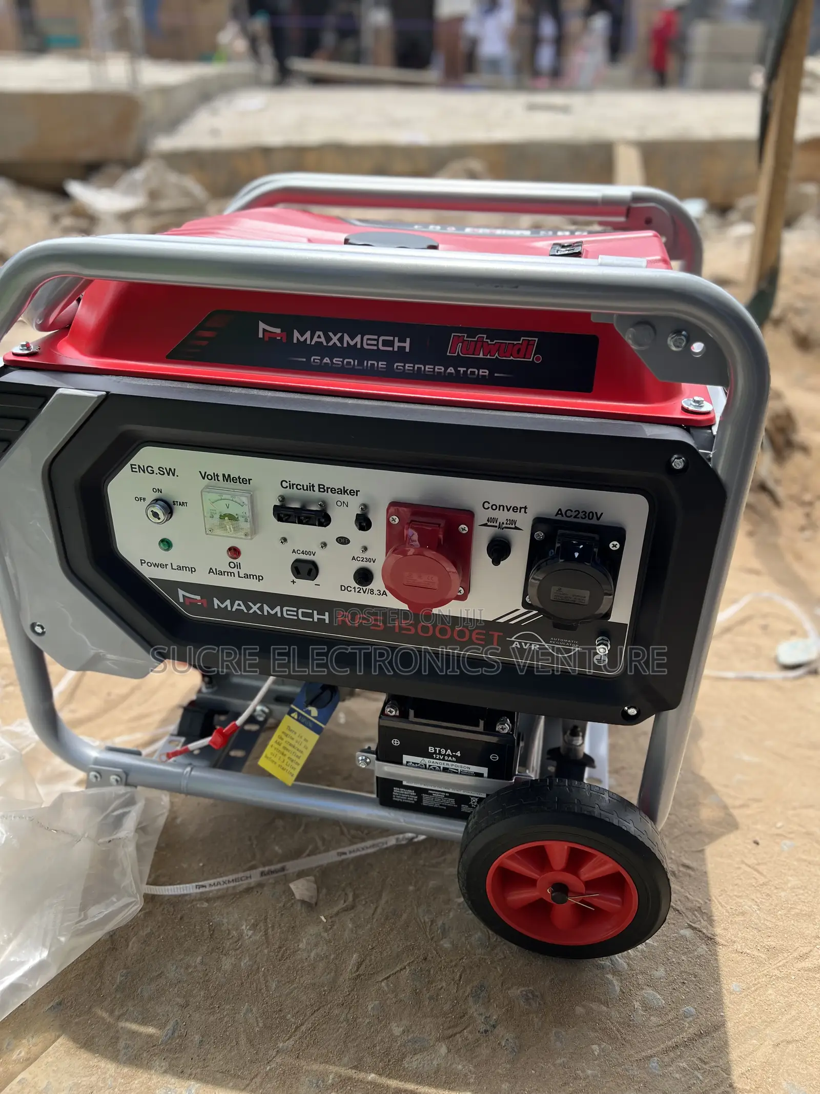 100% Copper Maxmech 12/12.5kva Three Phase Petrol Generator