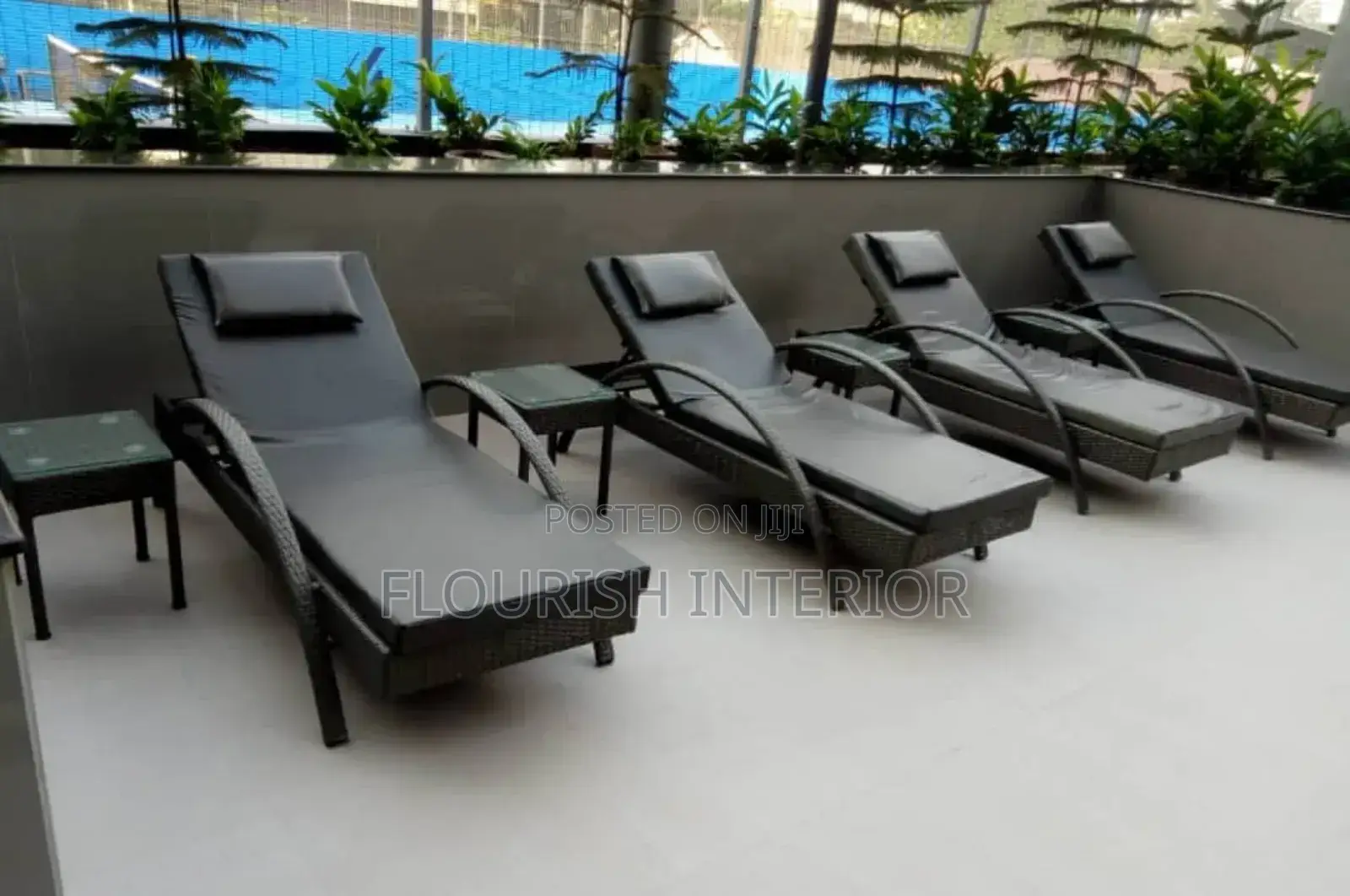 Quality Standard Quality Outdoor Rattan Pool Bed