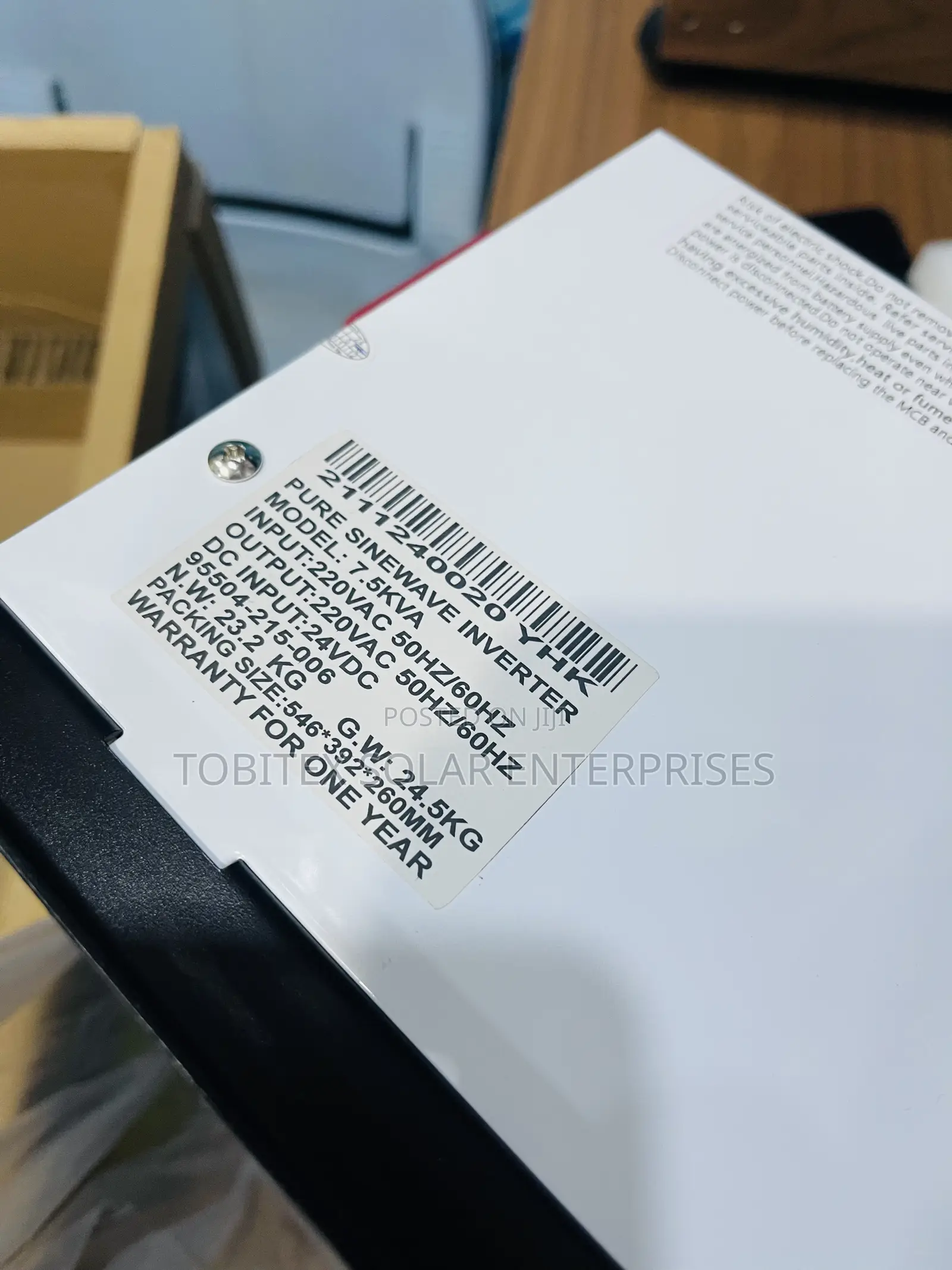 7.5kva 24v System Yohako Inverter